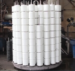 Bán nóng bán nguyên chất trắng 100% Spun Polyester Lan để may