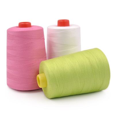Trong Sở Sợi Polyester Hilos De Coser Màu rắn Màu sắc Spun 100% Sợi polyester 40/2 Sợi may polyester