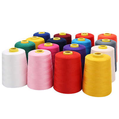 100% vải may polyester 40/2 40s/2 402 3000 Yards Spot với màu sắc khác nhau