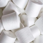 40s / 2 Màu trắng thô 100% sợi Polyester kéo thành sợi Dệt kim dệt kim