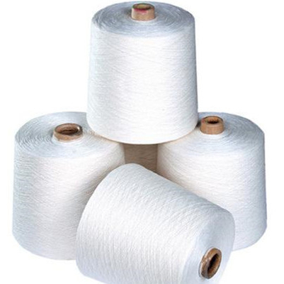 40/2 50/2 60/2 Sợi trắng thô 100% Sợi Polyester Quay cho May Váy Đầm Đồ Lót