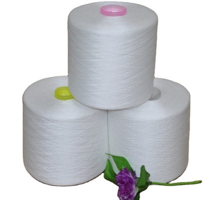 Sợi thô trắng 42/2, 40/2 100% Polyester Core Spun Yarn Sợi công nghiệp Polyester