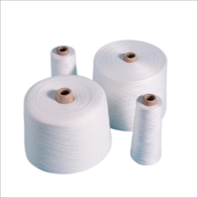 Sợi thô trắng 42/2, 40/2 100% Polyester Core Spun Yarn Sợi công nghiệp Polyester