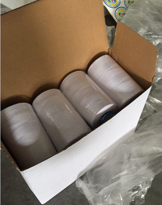 Sợi may polyester màu trắng thô 40/2 5000Y / hình nón