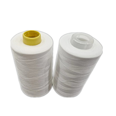 Sợi may polyester 100 đan trắng thô 50 / 2 Độ bền cao AAA
