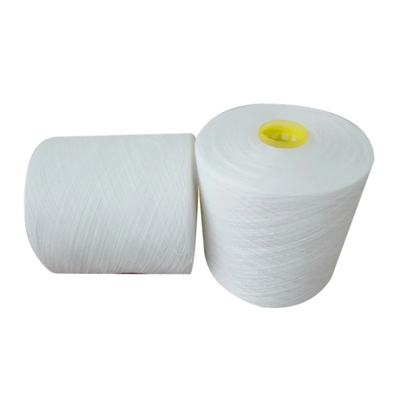 Màu trắng thô 20/2 40/2 100% Polyester Ring Spun Yarn Dây may