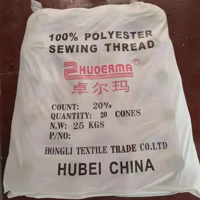 Sợi cao 20/3 100% polyester đan cho sợi polyester