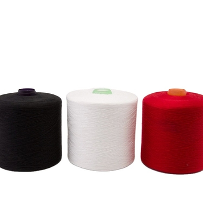 20/2, 40/2, 60/2 Màu sắc sợi 100% polyester nhẫn Spun sợi nhuộm