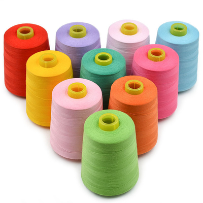 Nhiều màu Polyester Thread Polyester Cụm 402 Cụm