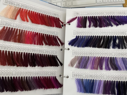 Nhiều màu Polyester Thread Polyester Cụm 402 Cụm
