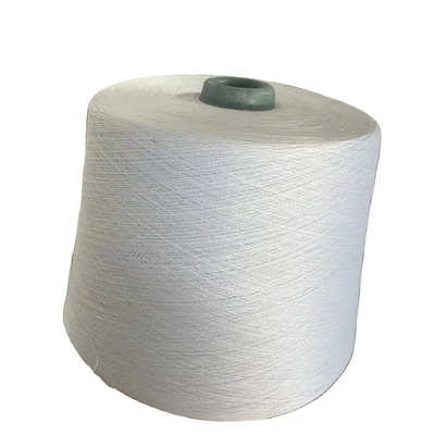 Sợi sợi polyester màu trắng 100% sợi sợi 40/2 40/3 42/2