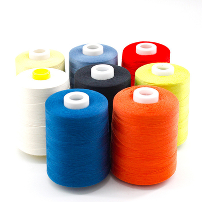 Sợi may polyester màu đan sợi may polyester nhà máy giá bán buôn