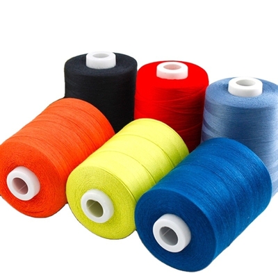Sợi may polyester màu đan sợi may polyester nhà máy giá bán buôn