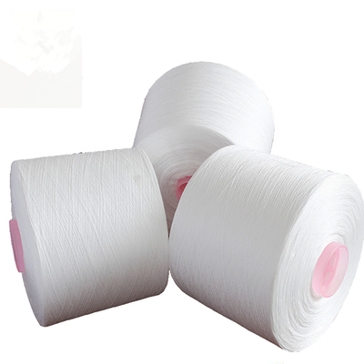 60/3 Sợi trắng nguyên chất 100% Polyester Spun với ống nhuộm, 1,25kg / nón