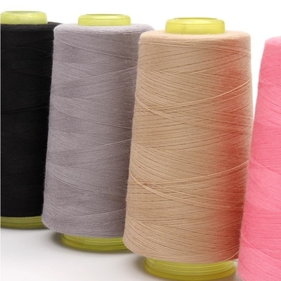 402 Spun Polyester Chỉ may Tùy chọn nhiều màu Sợi Polyester cho váy vải