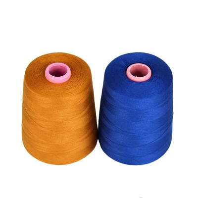 Màu sắc khác nhau 100% polyester Xếp dây 40/2 50/2 Xếp dây