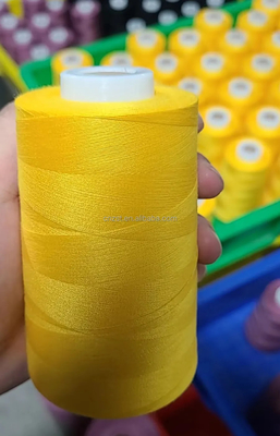 40s/2 Đen Trắng Đỏ đa màu 100% Polyester Dây may 3000Y 5000Y 10000 Yards