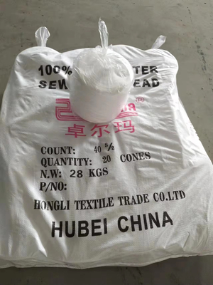 100 Spun Polyester Lan Xám trắng đan Ne 20S 30S 40S 42S 45S 60S Polyester Lan