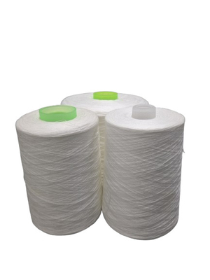 Sợi polyester nguyên chất màu trắng 100 Spun 402 403 202 203 để may