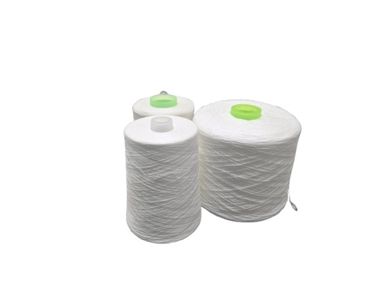 Sợi polyester nguyên chất màu trắng 100 Spun 402 403 202 203 để may