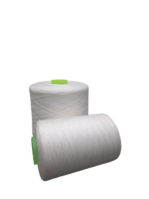 Sợi polyester nguyên chất màu trắng 100 Spun 402 403 202 203 để may