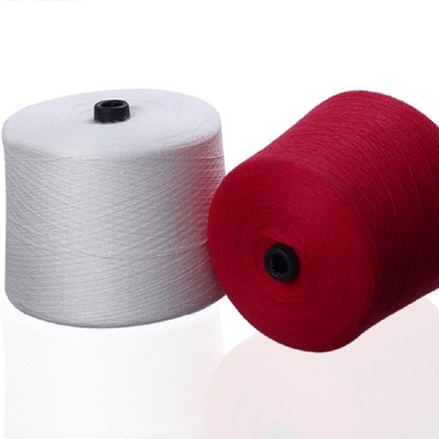 Màu trắng Xám Hải quân Xanh Đen Đen Màu Xanh Ô liu Xanh 100% Polyester Nhẫn Spun Yarn 20/2 30/2 40/2