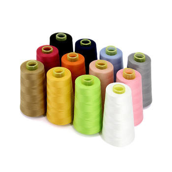 40/2 100% Spun Polyester Dây may 5000yards đa màu nhuộm 40/2 Mô hình đan