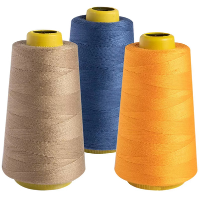 Nhập khẩu bán buôn 40/2 40/3 100% Spun Polyester Yarn Polyester Staple Fiber Dye Yarn For Thread