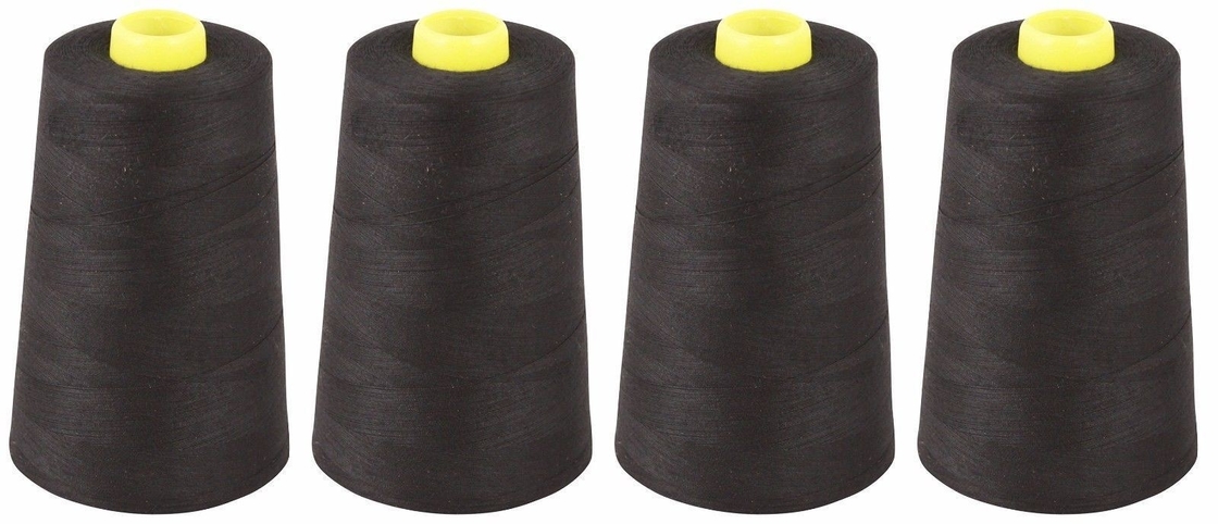 Sợi chỉ Polyester hạng nặng nhiều màu 40/2 50/2 60/2 5000 Yards