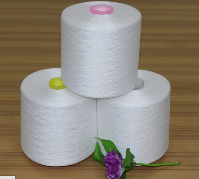 Lan AAA chất lượng 30s/2 40s/2 50s/2 60s/2 Lan polyester đan trắng thô
