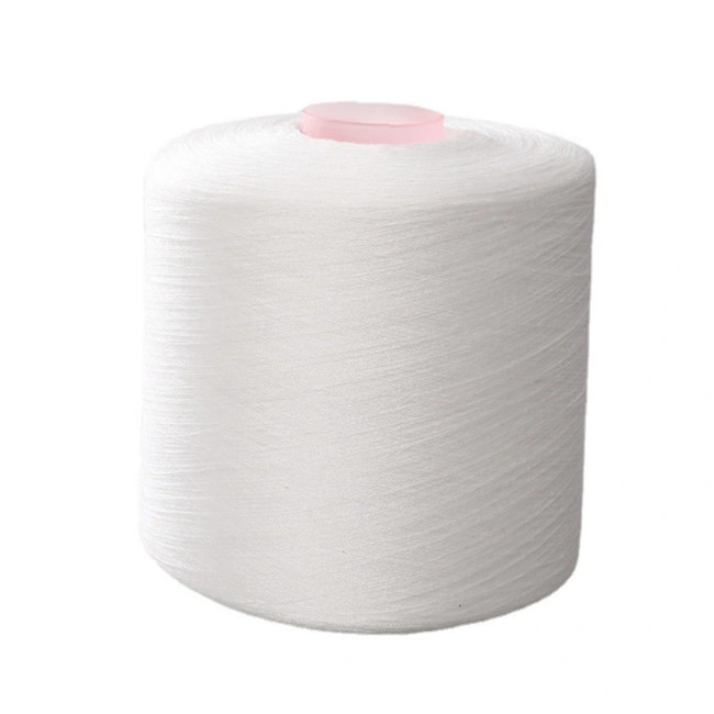 40/2 50/2 60/2 100% Polyester Ring Spun Yarn Xám trắng, màu trắng quang học