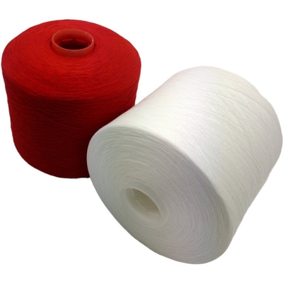 Độ bền cao 100% Sợi Polyester nhuộm màu đỏ co ngót thấp cho chỉ may