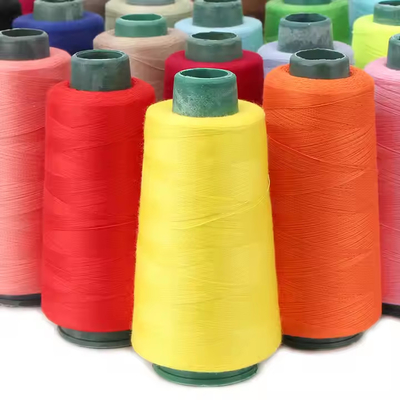Nhuộm lõi Spun Polyester Chỉ may 20/2 20/3, Chủ đề Polyester kết cấu vàng